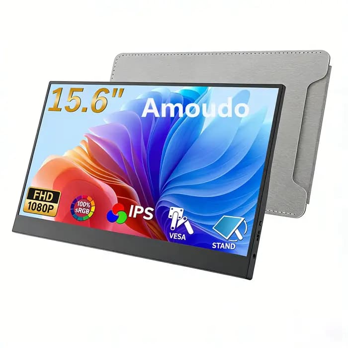 Amoudo 15.6 pouces moniteur Portable 1920x1080P étendre l'affichage IPS LCD panneau trou de stylo su