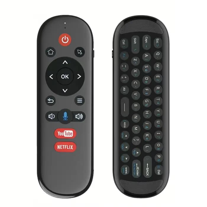 Télécommande sans fil MRSVI 2.4G Air Mouse – Mini clavier rétroéclairé, anti-perte, apprentissage IR