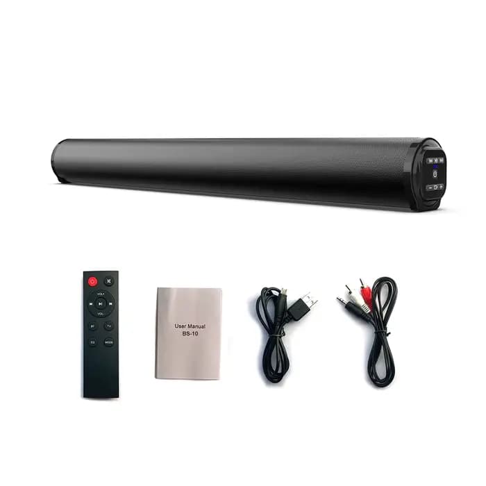 Barre de son Bluetooth 20W, caisson de basses sans fil, son Surround domestique, lecteur de musique 