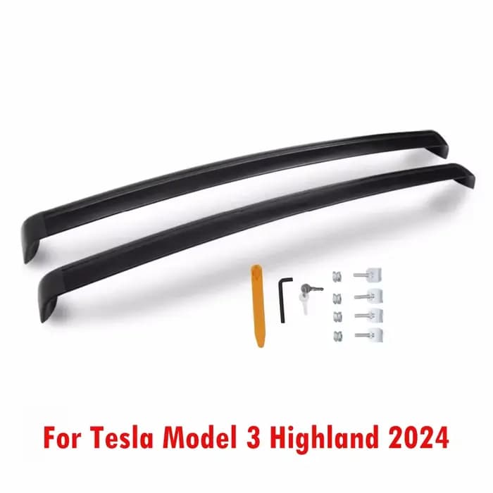 Barres transversales verrouillables pour galerie de toit, pour Tesla modèle 3 Highland 2024 modèle 3