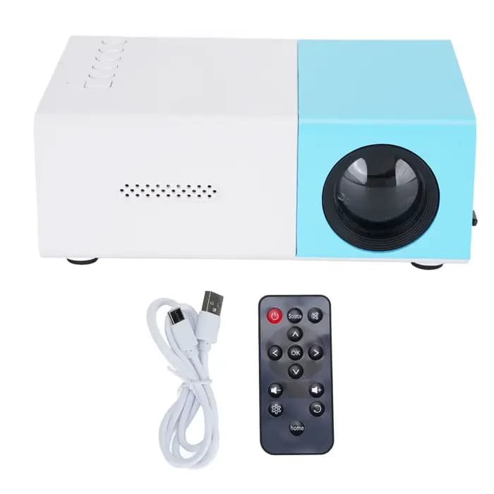 Petit projecteur HD 1080P avec miroir d'écran LED à 1 rapport de contraste (filaire et sans fil) pou