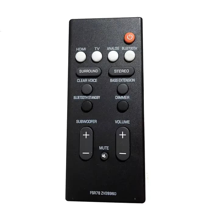 Nouvelle télécommande FSR78 ZV28960 pour Yamaha YAS-106 YAS-207 ATS-1060 YAS-107 ATS-1070 système de