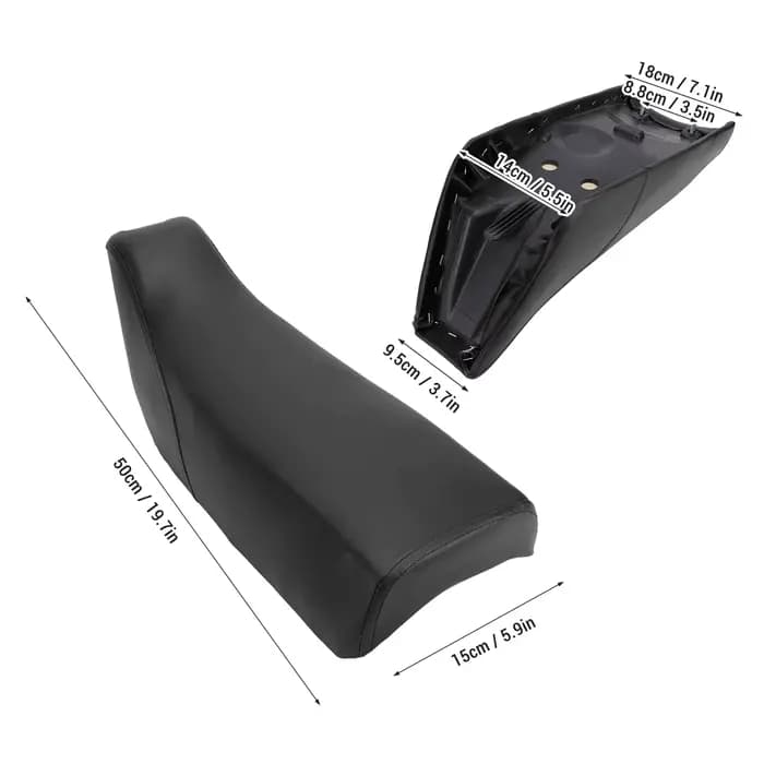 Siège de moto tout-terrain, support stable, durabilité améliorée, absorption des chocs respirante po