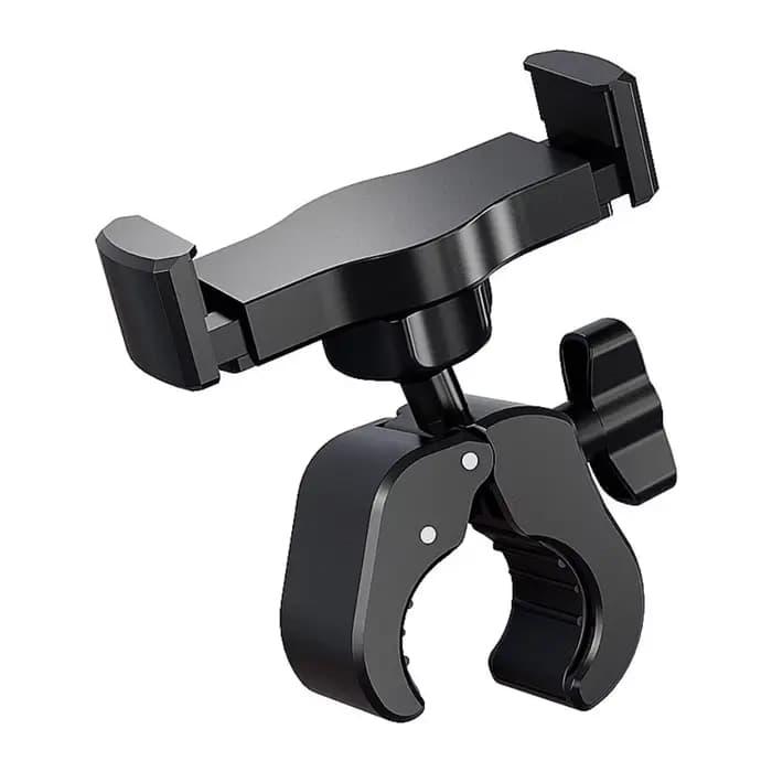 Support de téléphone universel à pince pour tube rond, rotatif à 360°, fixation sur guidon, pour tél