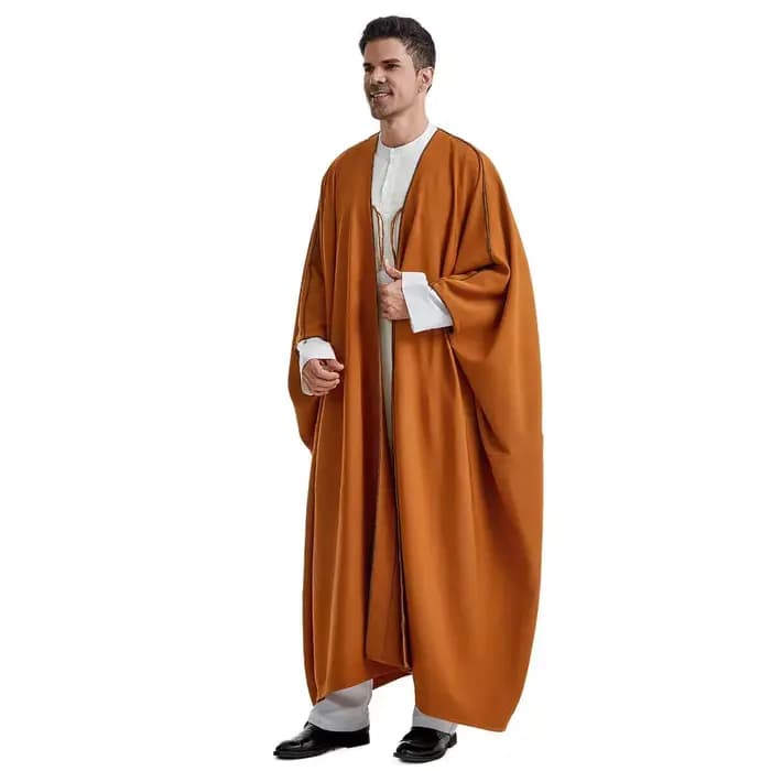 Djellaba Ramadan, Abayas Eid, Kaftan de prière, Abaya ouverte pour hommes, Cardigan musulman, Robe t
