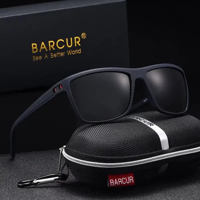 BARCUR Lunettes de soleil de style décontracté légères et confortables avec UV et éblouissement rédu