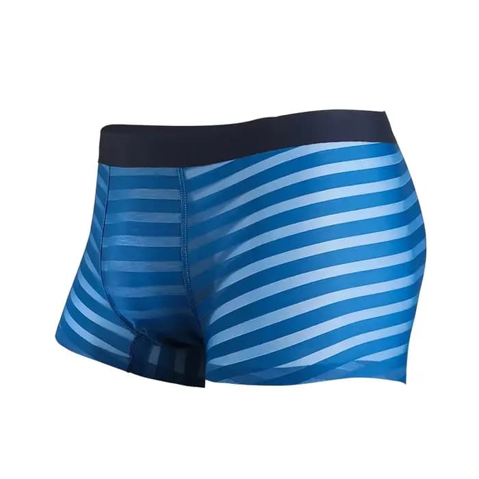 Sous-vêtements pour hommes - Caleçons droits légers en soie pour l'été, avec coins sans couture et s