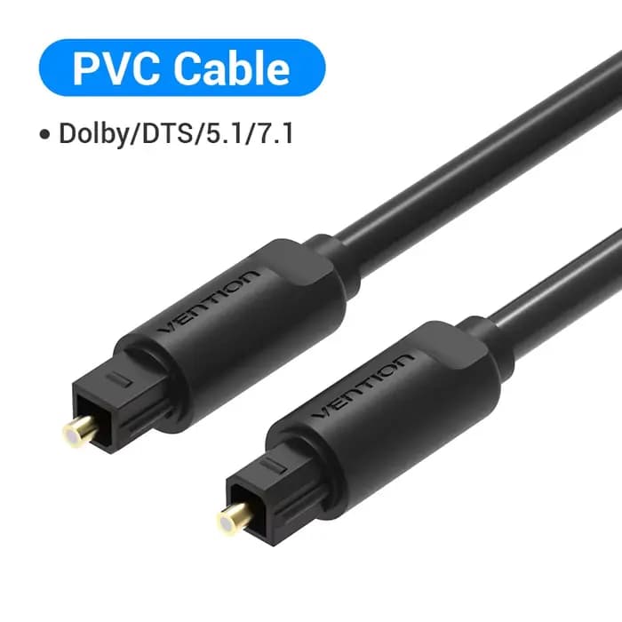 Vention câble Audio optique numérique Toslink SPDIF câble Coaxial 1m 2m 5m pour amplificateurs Blu-r