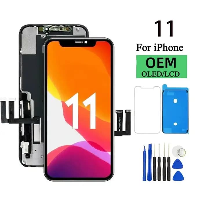 OLED pantalon pour iphone 11 LCD écran tactile numériseur assemblée pour iPhone 11 remplacement de l