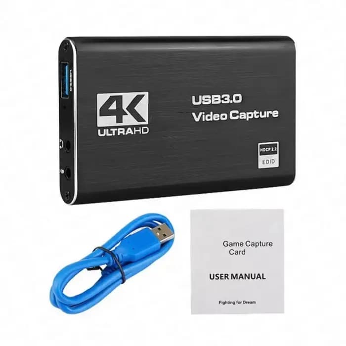Carte d'acquisition vidéo 4K USB 3.0, enregistreur vidéo HD 1080P compatible HDMI, pour PC PS4 OBS, 