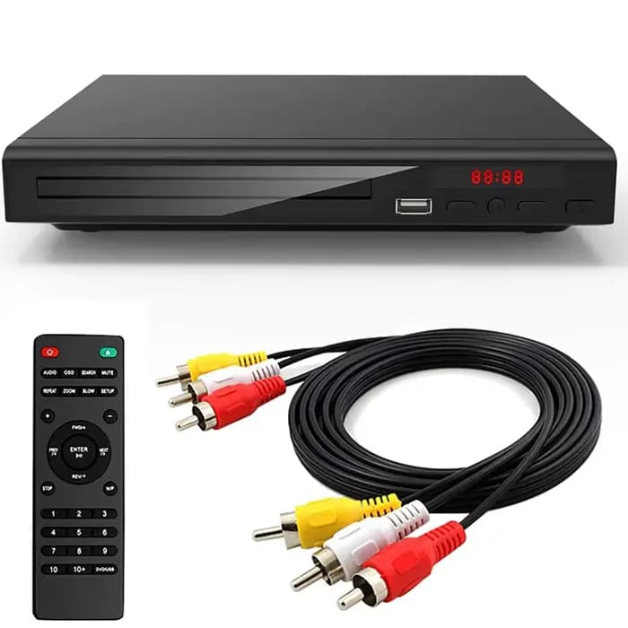 Lecteur DVD domestique Full HD 1080P, lecteurs de disques multimédias numériques pour TV, prend en c