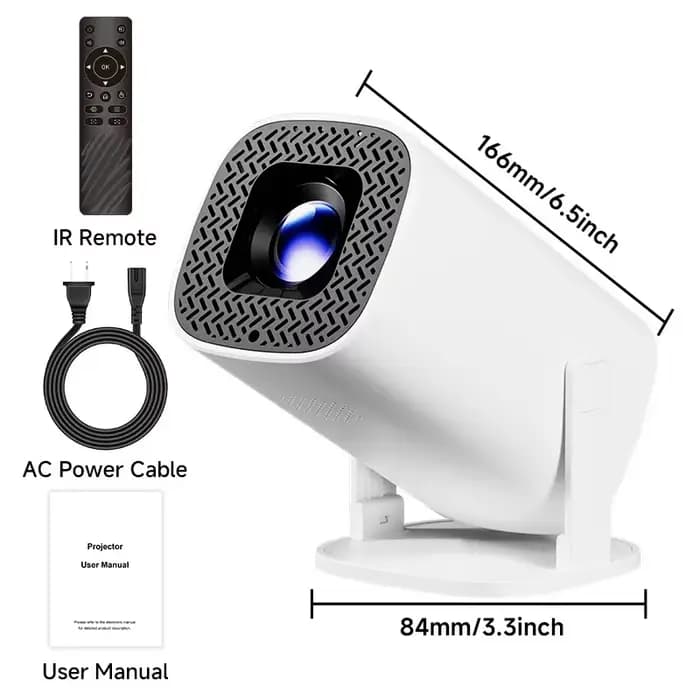 Projecteur de cinéma maison P30PRO, Android 11, WIFI 6, 720P natif, avec haut-parleurs, cinéma porta