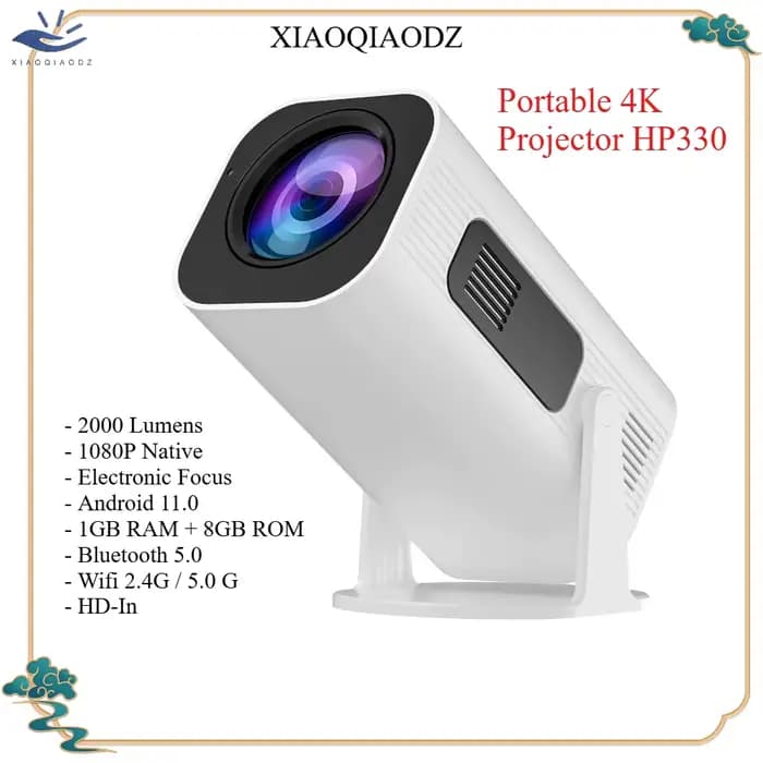 XIAOQIAODZ projecteur Portable 4K Home cinéma intelligent LED 1080P natif 8K Android jeu vidéo extér