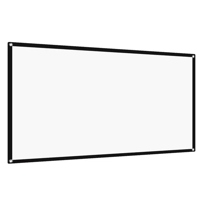 Écran de Projection Portable 100 pouces, écran pratique rétractable en Polyester, robuste, Durable, 