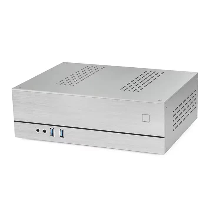Boîtier HTPC XQBOX A02, 285x210x93mm, panneau frontal en aluminium de 4mm, prend en charge une alime