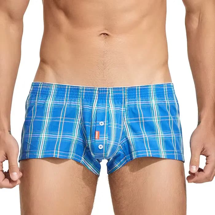 Nouvelles Offres Spéciales – Caleçons Confortables en Coton à Carreaux pour Hommes – Shorts de Déten