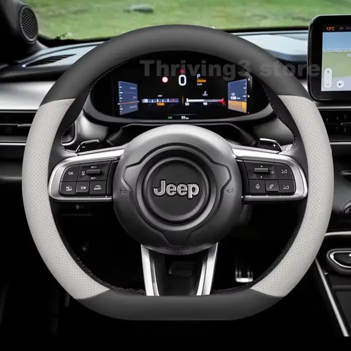 Housse de volant de voiture en cuir pour JEEP Avenger 4XE 2023-2026, accessoires intérieurs automobi