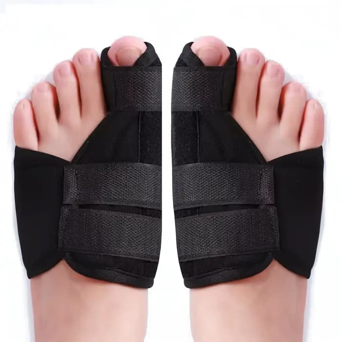 1 paire de séparateurs stabilisateurs réglables pour le gros orteil, support pour les pieds jour et 