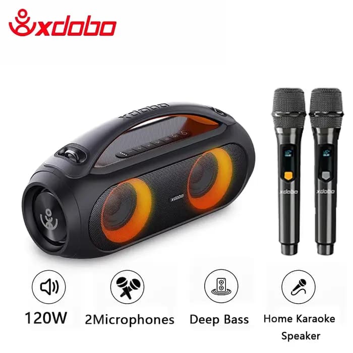 Six modèles XDOBO haut-parleur caisson de basses barre de son avec 2 Microphones karaoké à domicile 