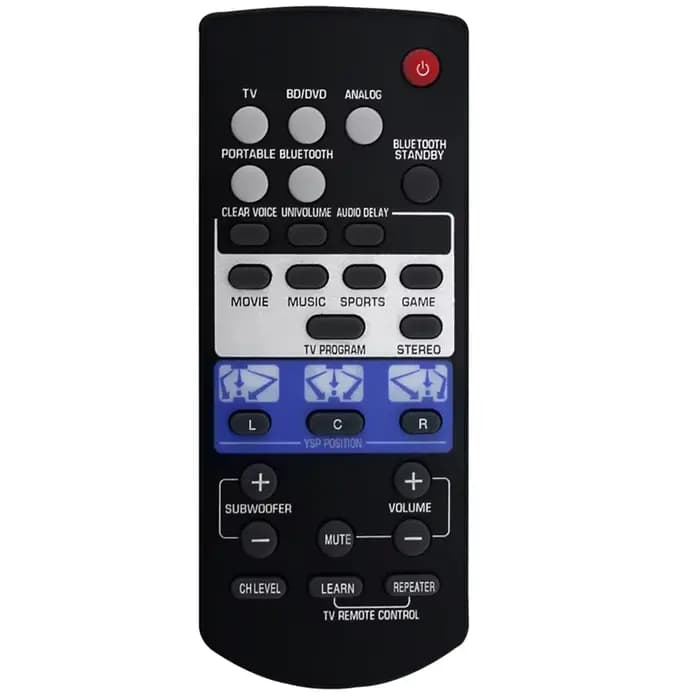 Remplacer la télécommande FSR80 ZG80760 pour la barre de son Yamaha YSP-1400BL le système audio YSP-