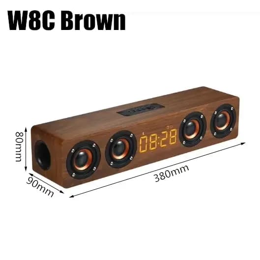 Barre de son en bois haut-parleur Bluetooth système acoustique de musique 40W HIFI stéréo musique Su