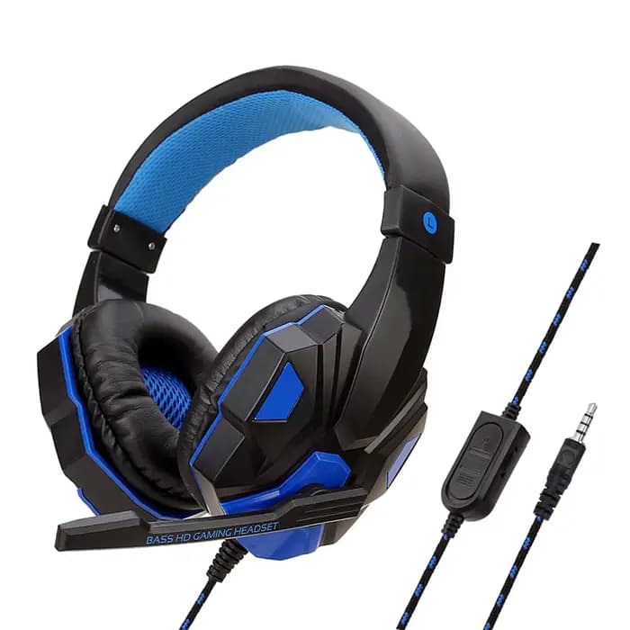 Casque de jeu filaire réglable à 120 ° avec microphone antibruit, PS4, PS5, Xbox, Smartphone, PC