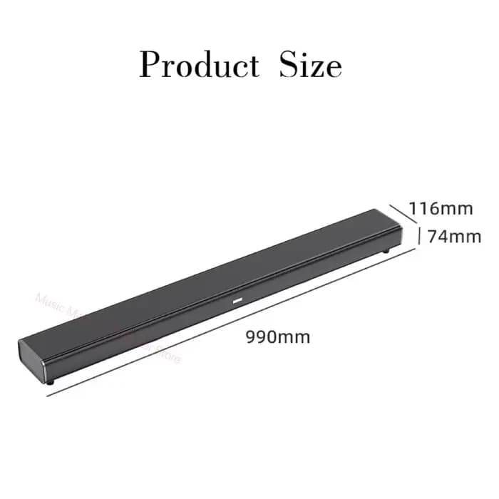 Barre de son stéréo 9D pour TV, longueur 99cm, cinéma Leval Echo, haut-parleur Bluetooth mural, HDMI