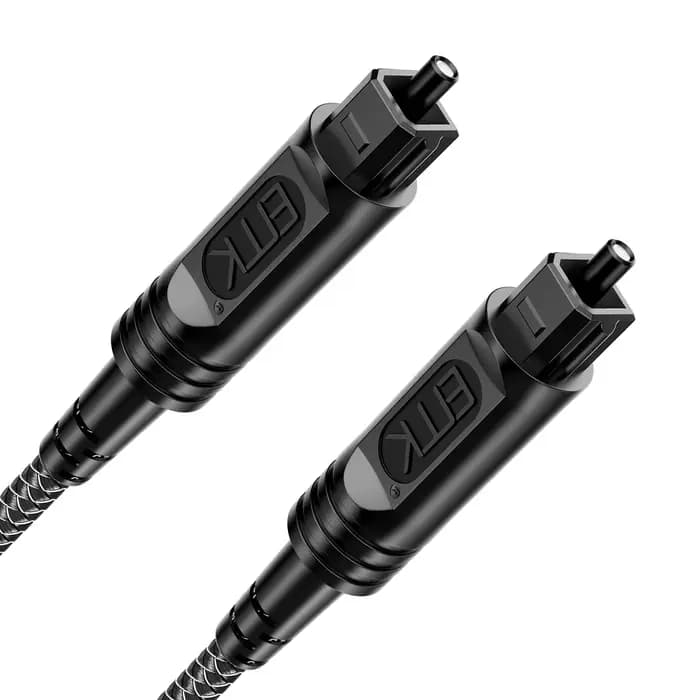 Câble Audio optique EMK câble optique câble à fibres optiques numérique tressé en Nylon câble Toslin