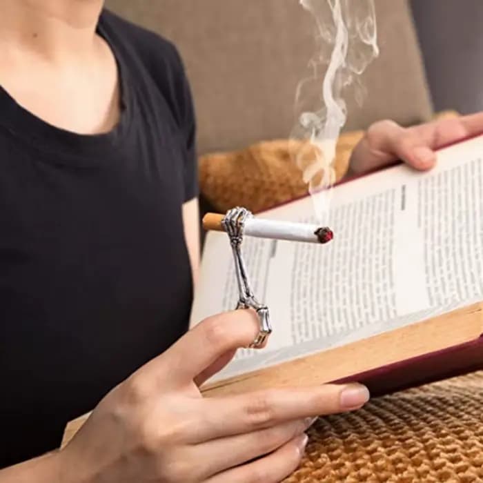 Accessoires pour fumeurs, anneaux, porte-cigarettes, support en métal, pince à doigts, gadgets cool pour fumer, cadeaux pour hommes, outils pour fumeurs