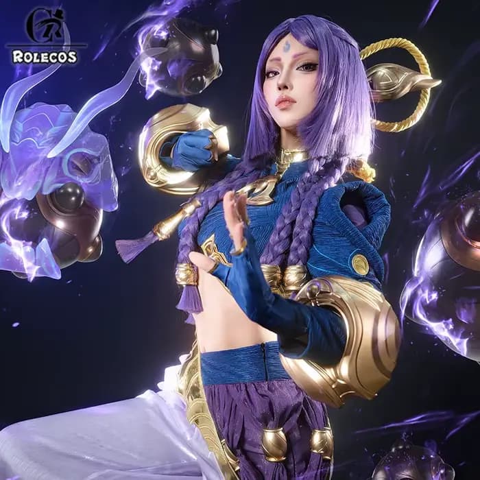 ROLECOS jeu LOL la foi incassée Yunara Cosplay Costume femmes Halloween fête jeu de rôle Costume LOL Yunara Cosplay tenues
