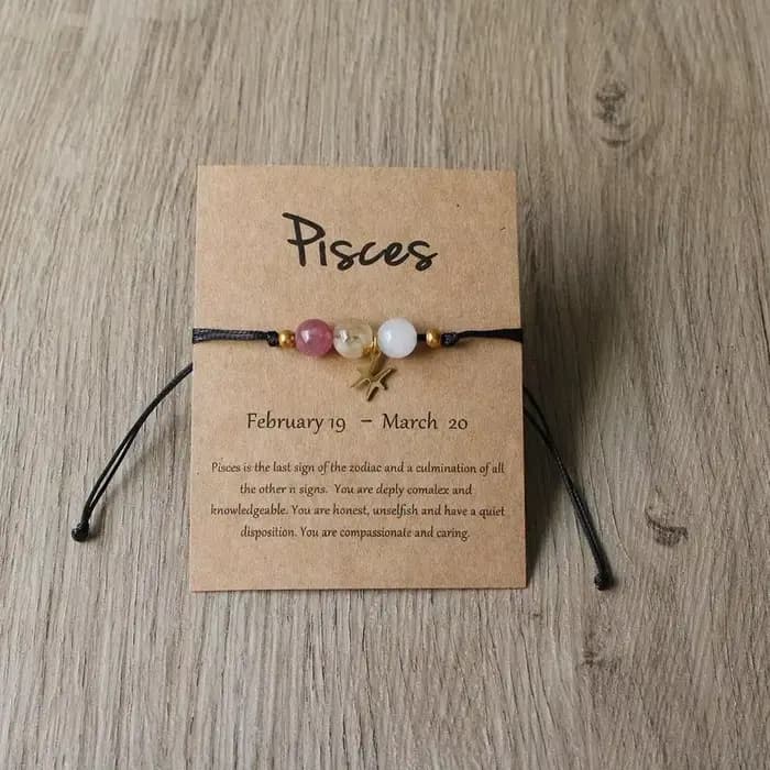 Bracelet du zodiaque pour femmes, bélier américain, taureau, Gemini, Cancer, lion, vierge, balance, scorpion, sagittaire, capricorne, verseau, poissons