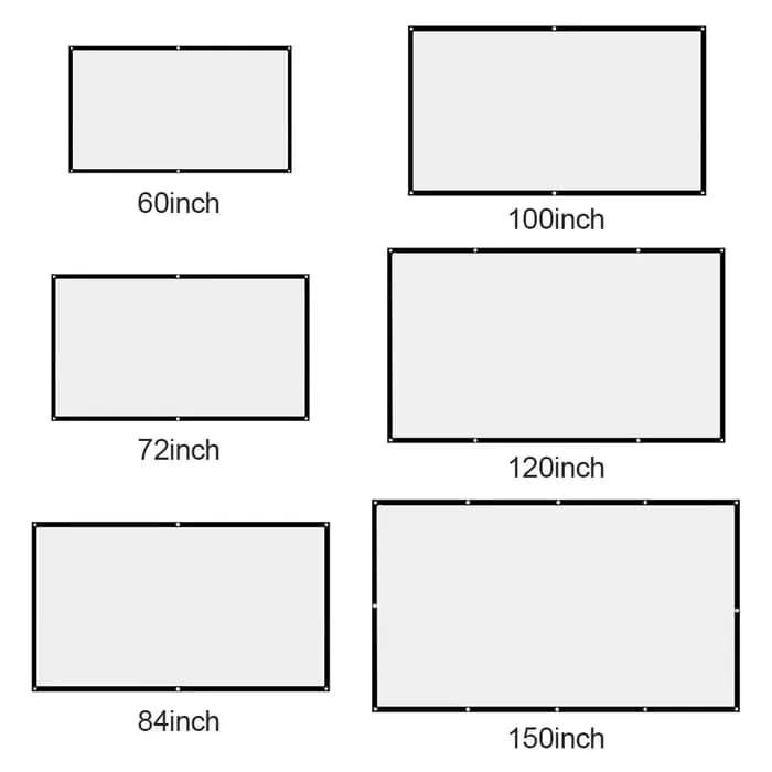 Écran de projection anti-lumière pour la maison et le bureau
