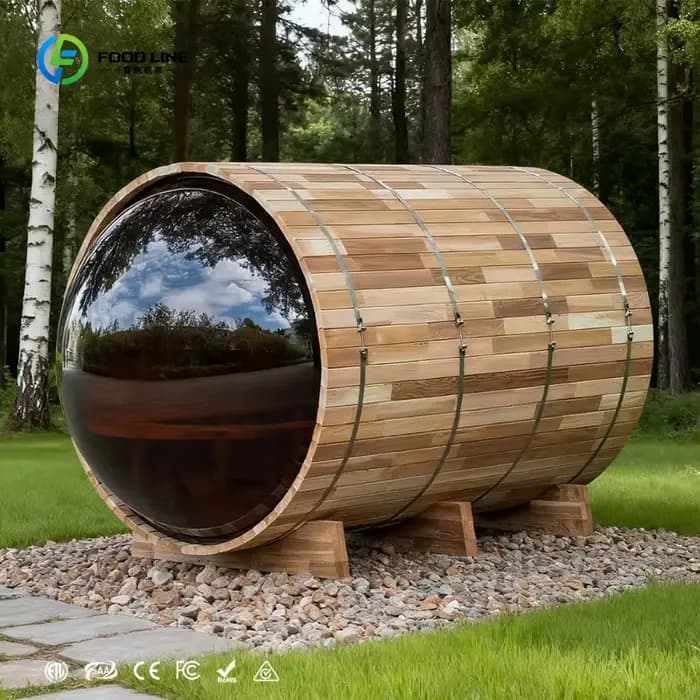 Sauna en bois sur mesure avec poêle à sauna à vendre, pour usage domestique, jardin, bien-être, sauna traditionnel extérieur