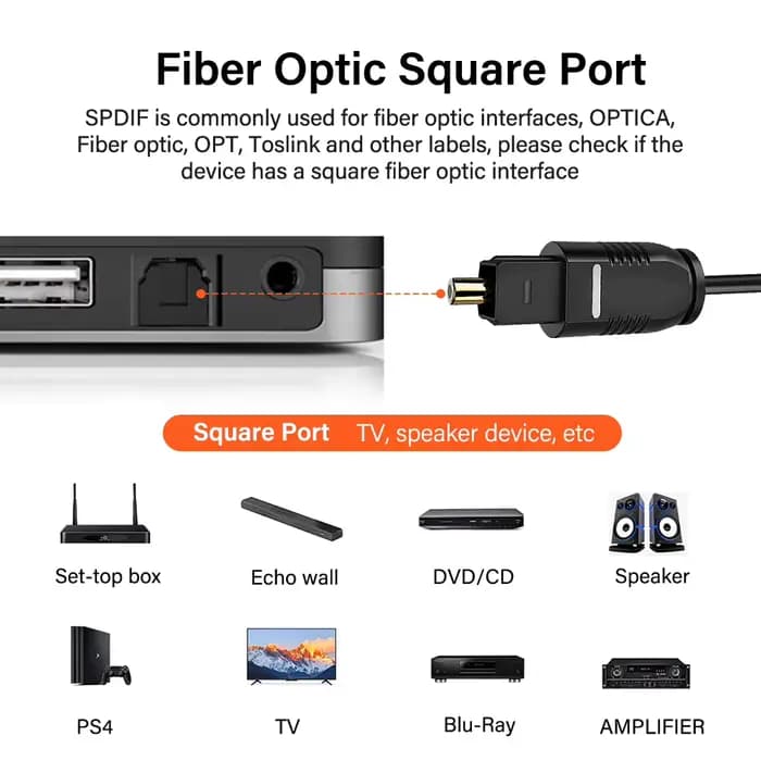 Câble Audio numérique optique prise Toslink S/PDIF avec couvercle cordon à fibres optiques HIFI pour barre de son PS4 Xbox 1m 2m 3m 5m 10m 20m 30m