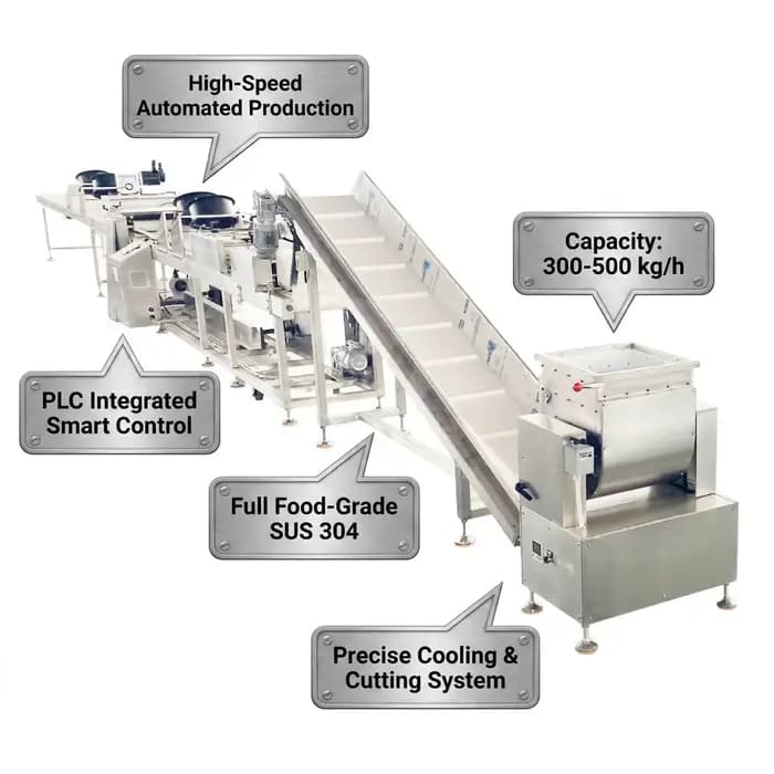 Ligne de production de barres céréalières automatiques fiables et durables avec contrôle par écran tactile pour une production à haut volume