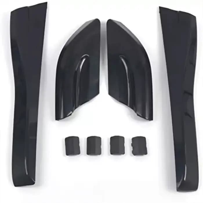 Couvre-extrémité de barre de toit de voiture pour Hyundai Tucson 2004-2008, noir, coque de barre de toit, pièces de style extérieur automobile