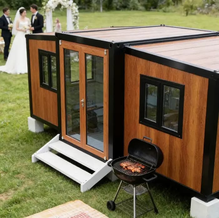 Maison conteneur personnalisée sur mesure avec design moderne, maison mobile 20ft 40ft, 2 ou 3 chambres, villa de luxe, très demandée