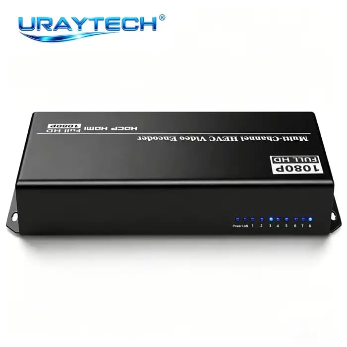 Encodeur vidéo réseau multi-canaux H.264 H.265 HD 1080P HDMI, prend en charge MP4 UDP HLS RTMPS RTSP SRT ONVIF IPTV