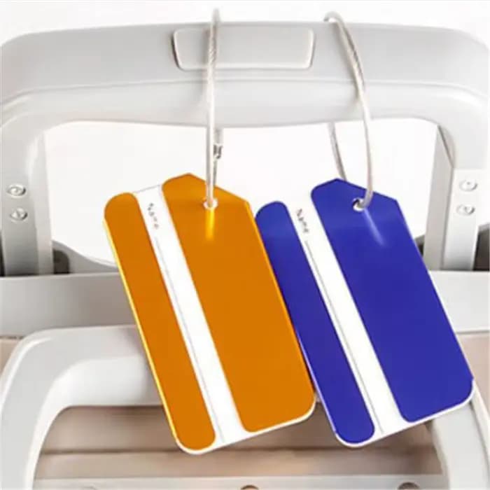 Accessoires de voyage en forme d'avion, étiquette de bagage créative, étiquettes nominatives de bagage, étiquettes de bagages en alliage d'aluminium, étiquette d'embarquement
