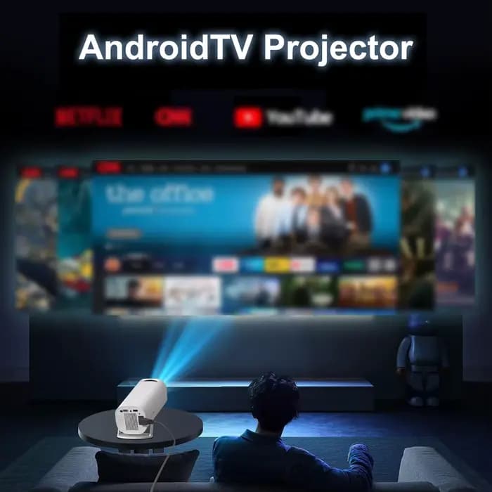 Mini projecteur compatible 4K et 1080P natif avec Android 11