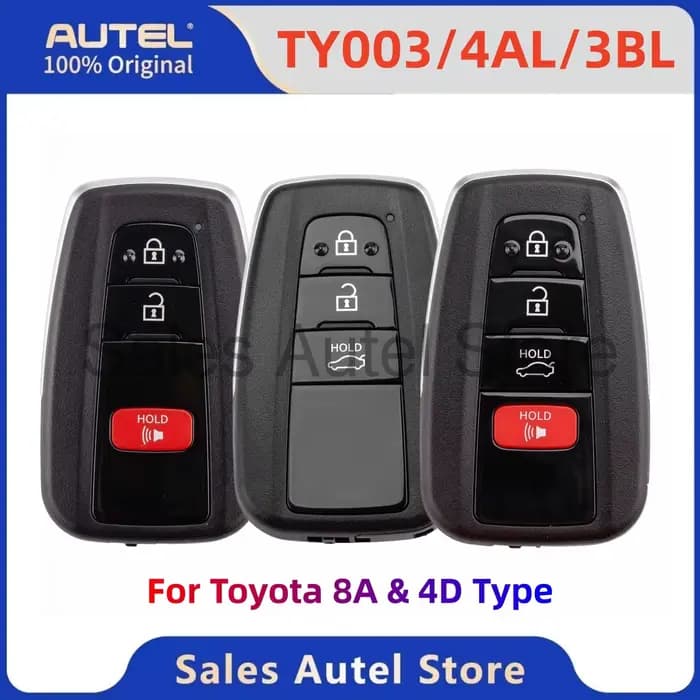 Appui principal à distance futé universel 8A 4D d'Autel IKEYTY003AL IKEYTY003BL IKEYTY004AL pour le type de Toyota