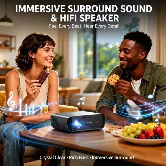 Vidéoprojecteur 4K UHD 4000 ANSI officiel Netflix Google TV