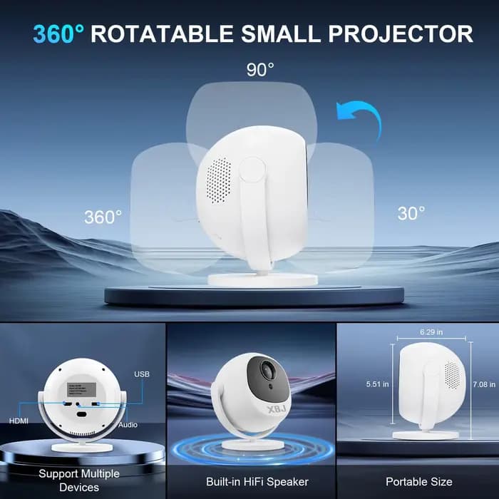 Projecteur sphérique de cinéma maison 4K XBJ