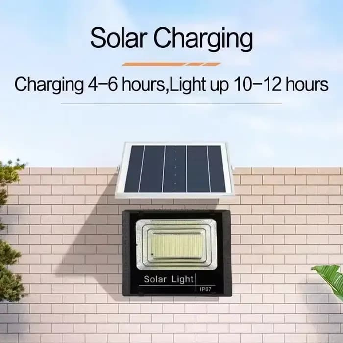 JVEE 30W 1000mAh projecteurs solaires télécommande alimenté projecteur extérieur étanche IP67 Villa lampadaire Angle réglable