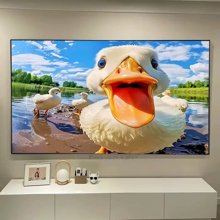 ALR Fresnel 5.0 Pro Écran de projection à cadre fixe Anti-lumière 3D 4K 8K Home cinéma compatible avec les projecteurs à mise au point normale