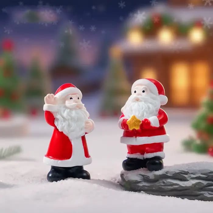 Mini décorations de noël pour la maison, père noël, bonhomme de neige, arbre de noël, renne, poupée, ornements, décoration de maison, cadeaux du nouvel an pour enfants