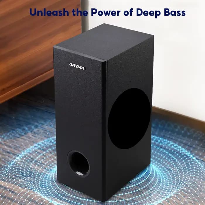 Barre de son audio S03D avec caisson de basses pour TV domestique