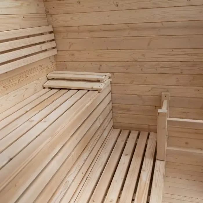 Sauna en bois massif personnalisé pour 4 personnes, sauna extérieur, sauna intérieur, cabane en dôme extérieure, tente en bois