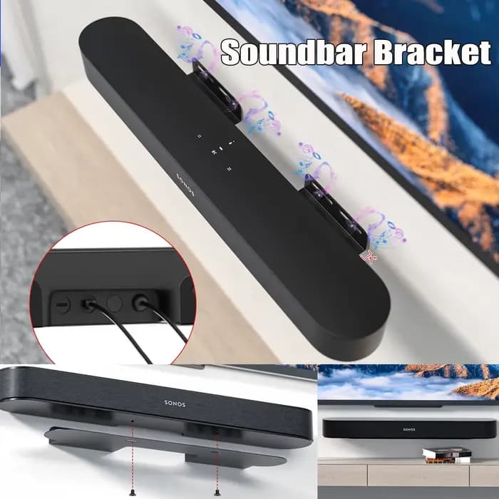 Supports de haut-parleurs muraux universels pour barre de son