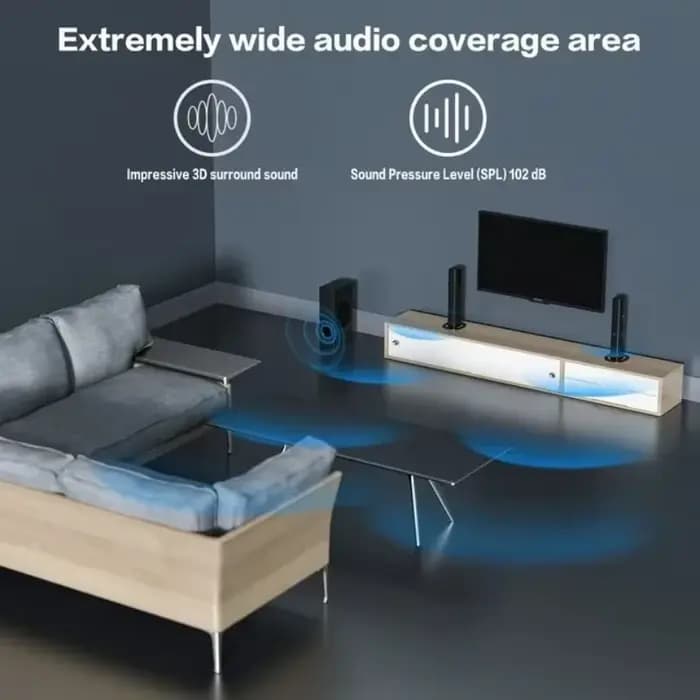 Barre de son puissante, système sonore pour Home cinéma, haut-parleur TV, caisson de basses avec télécommande, son stéréo HIFI, Audio Bluetooth